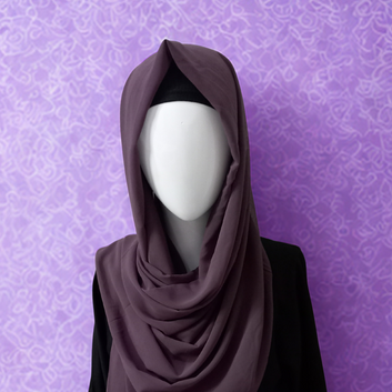 Mauve Gorgette Imported China Chiffon Georgette Scarf