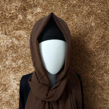 Chocolate Brown Imported China Chiffon Georgette Scarf