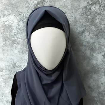 Slate Grey Imported China Chiffon Georgette Scarf