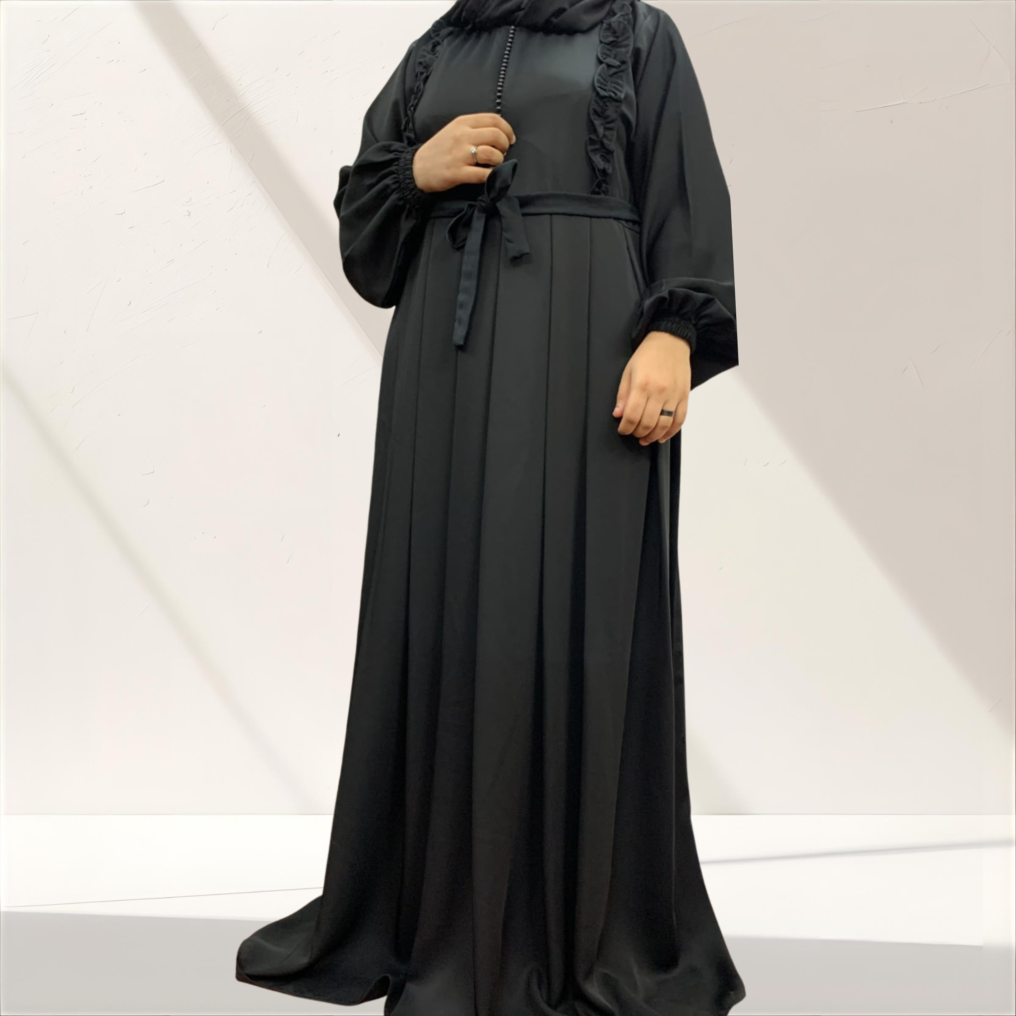 Frill Maxi Abaya