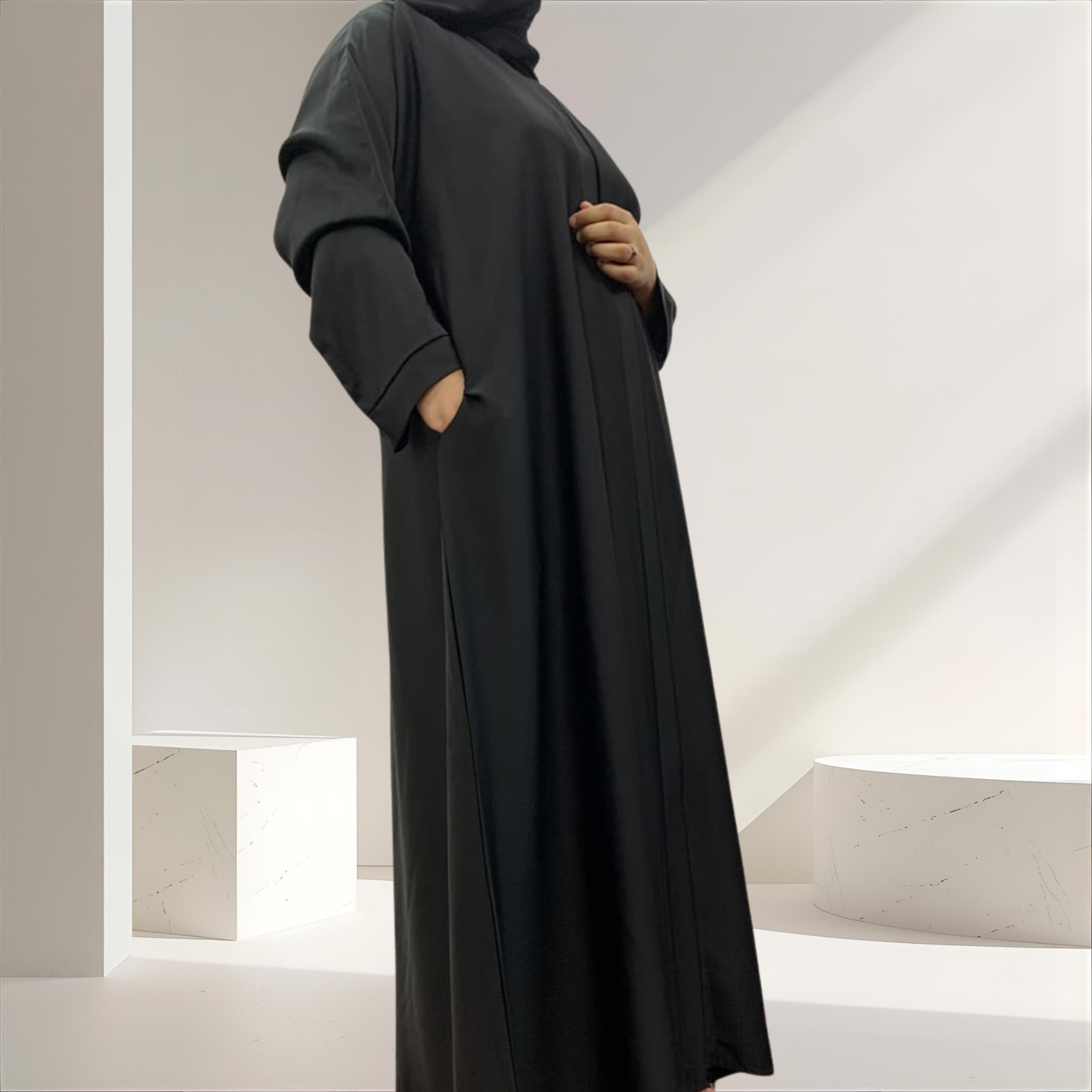 Plain Black Abaya