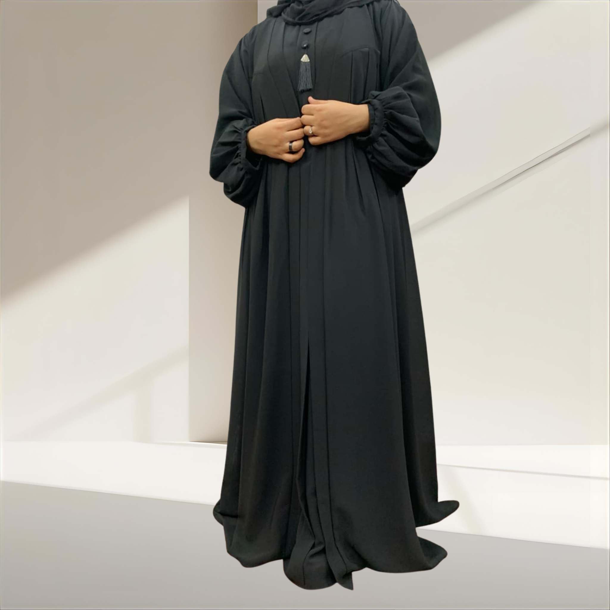 Yolk Gown Abaya