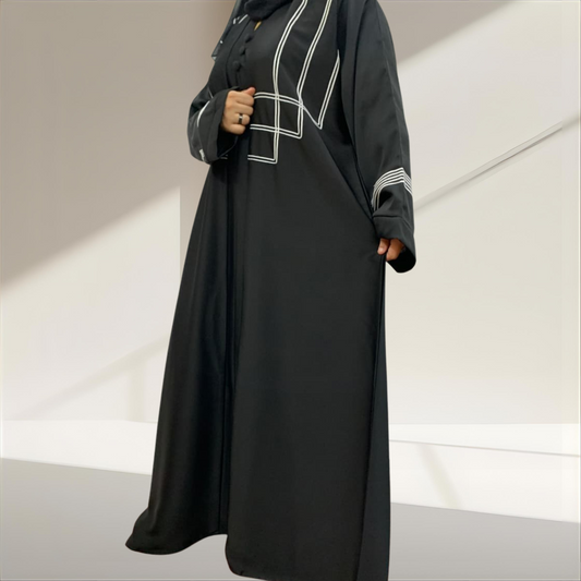 White Dori Tiktok Abaya