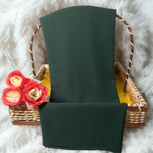 Deep Green Georgette Chiffon Scarf