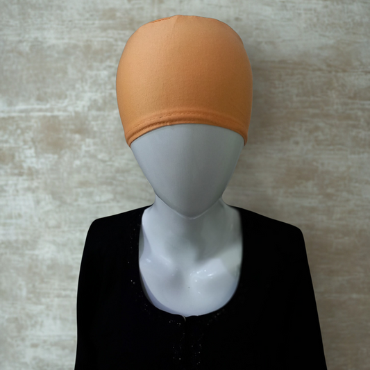 Peach Cotton Hijab Cap