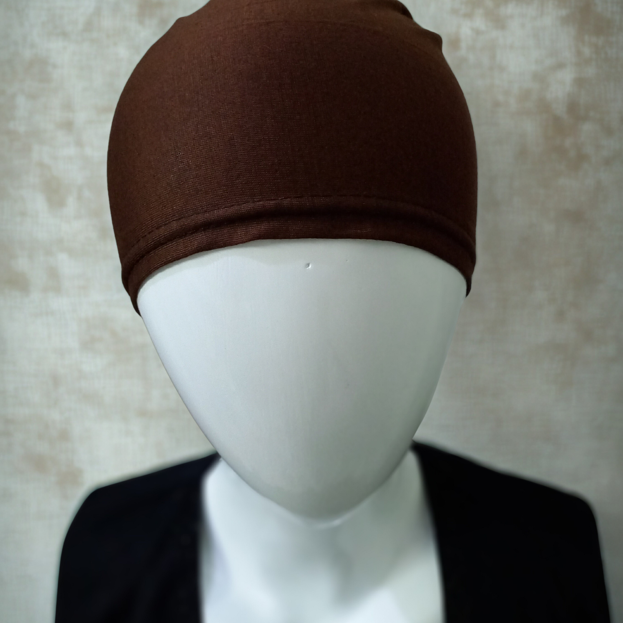 Chocolate Brown Cotton Hijab Cap