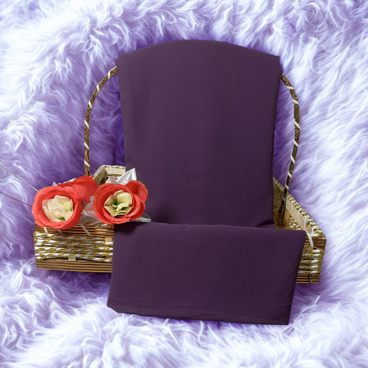 Deep Plum Imported China Chiffon Georgette Scarf