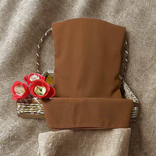 Caramel Brown China Chiffon Georgette Scarf