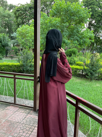 Flower Embroidery Abaya