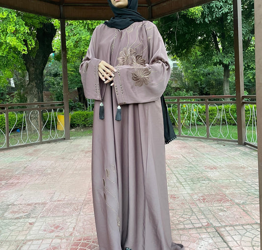 Flower Embroidery Abaya