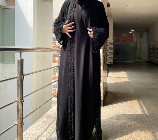 Double Pearls Gown Abaya