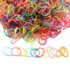 500-Piece Multicolor Rubber Bands for Hair, Elastic Ponytail Holders