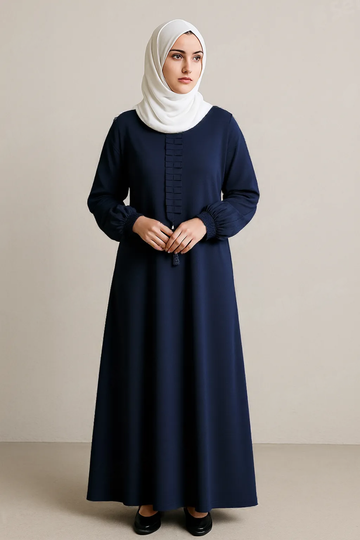 Student Abaya Gol Gala Frill