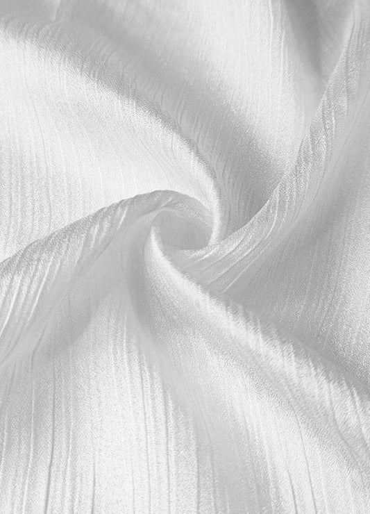 Crinkle Silk Hijab- White